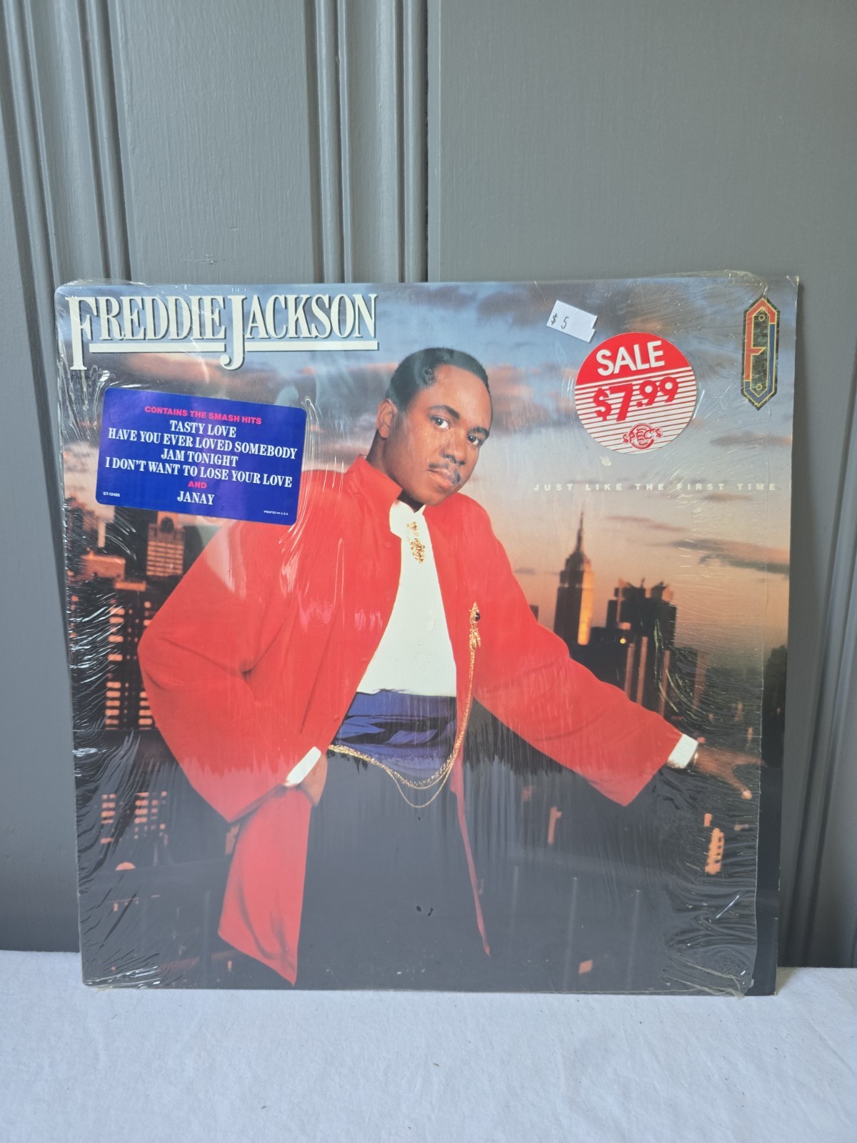 Freddie Jackson Just Like The First Time Vintage 1986 Vinyl LP Capitol In Shrink