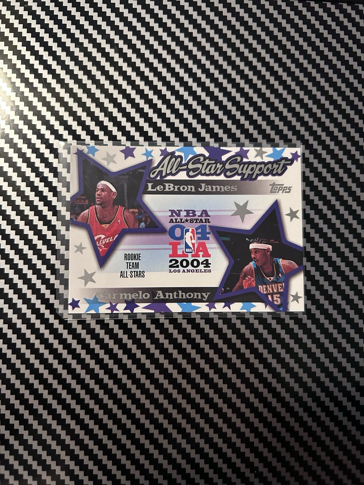 2004-05 Topps All-Star Support LeBron James, Carmelo Anthony #AS-JA