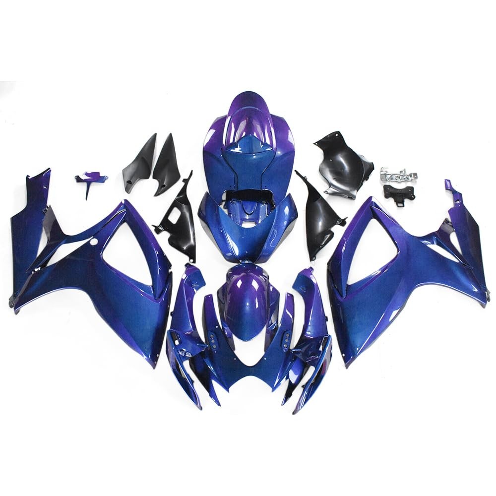 Chameleon Blue Purple ABS Fairing Kit for Suzuki GSXR600 GSXR750 K6 2006 2007