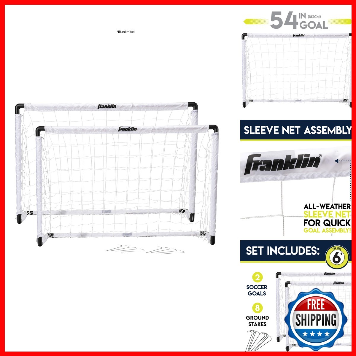 Franklin Sports MLS Mini Goal Set - 54\ Franklin Sports MLS Mini Goal Set - 54\