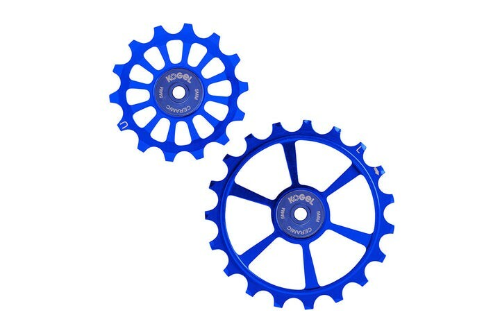 KOGEL Ceramic Oversized Derailleur Pulleys for Sram eTap AXS Kolossos Blue