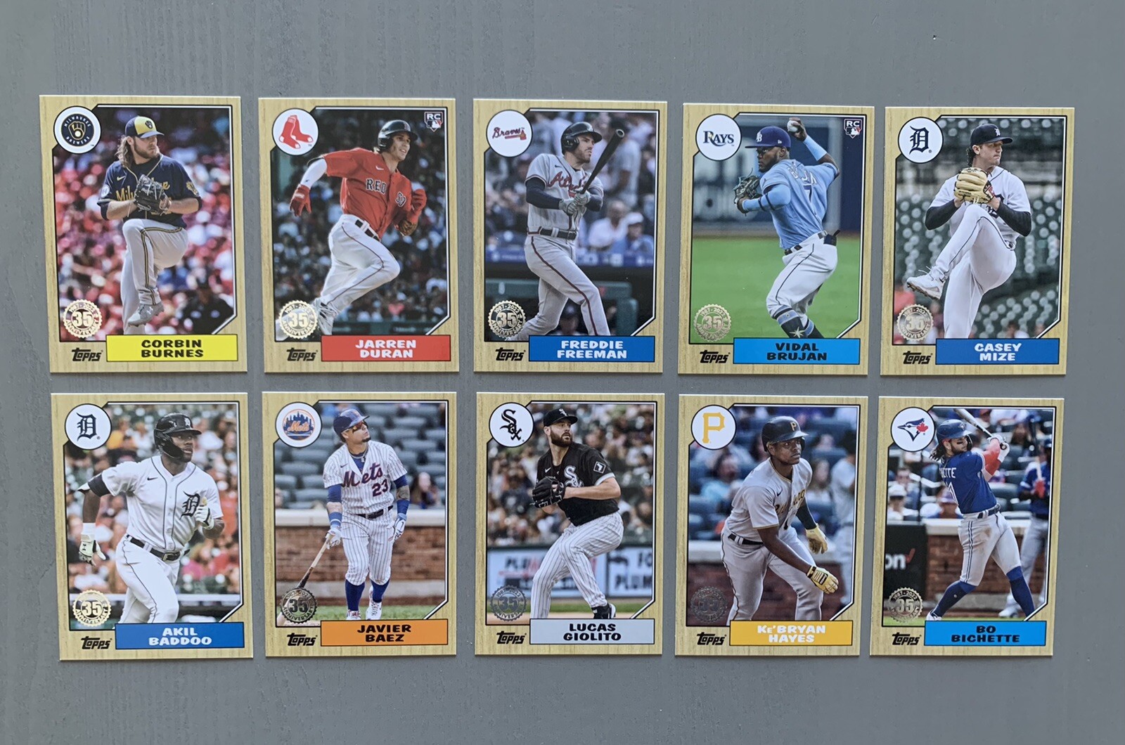 2022 Topps Series 1 35th Anniversary 1987 Design  - BO Bichette & More