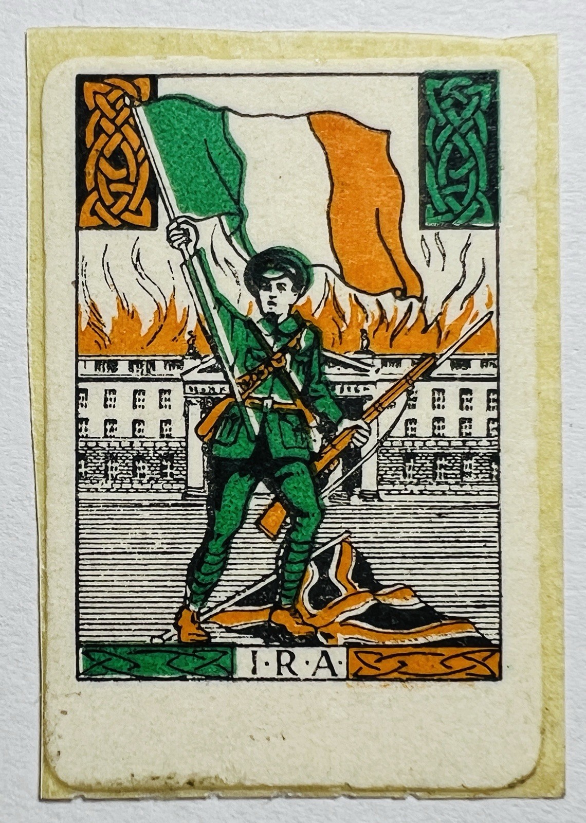 Ireland 1916 Easter Rising Irish Independence Republican Propaganda IRA Label