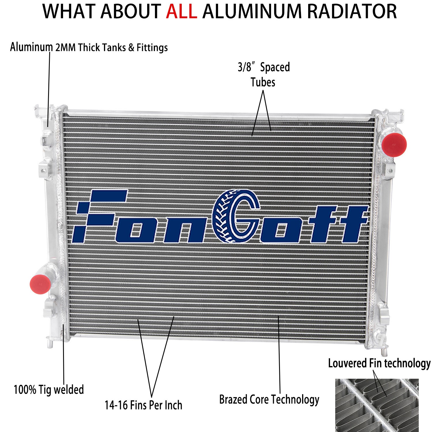 3 ROW Radiator Fit 2009-23 Dodge Challenger Charger V8 GAS w/Severe Duty Cooling