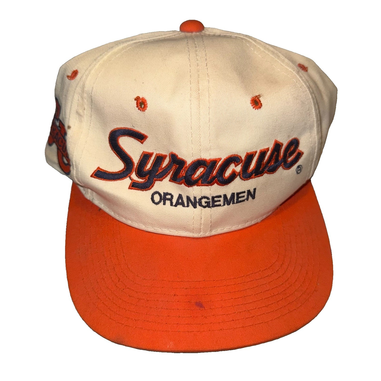 Vintage Syracuse Orangemen Hat Snapback Sports Specialties Double Line Script Vintage Syracuse Orangemen Hat Snapback Sports Specialties Double Line Script