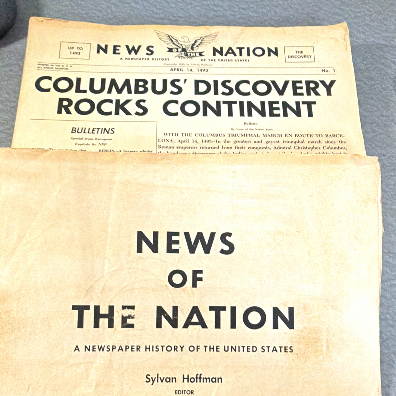 Vintage 1943 “News of the Nation” History of the US all 43 issues COMPLETE