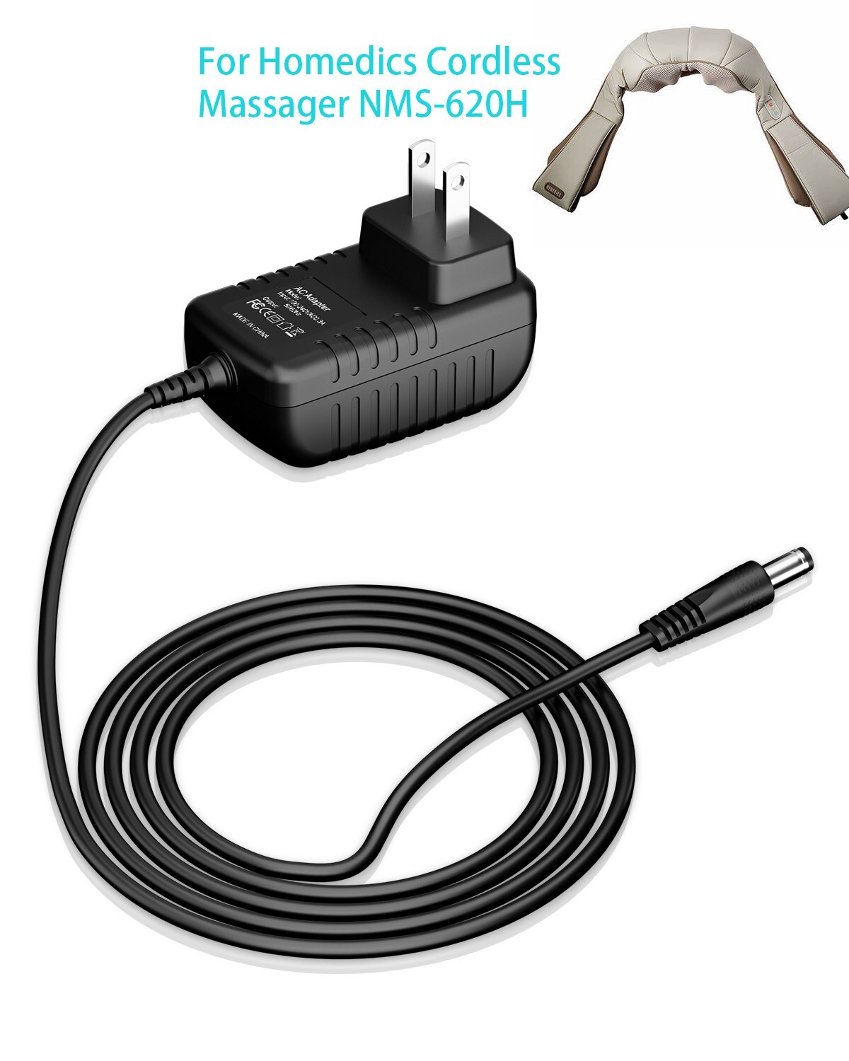 12V AC DC Adapter  For Homedics Cordless Massager NMS-620H Power Supply