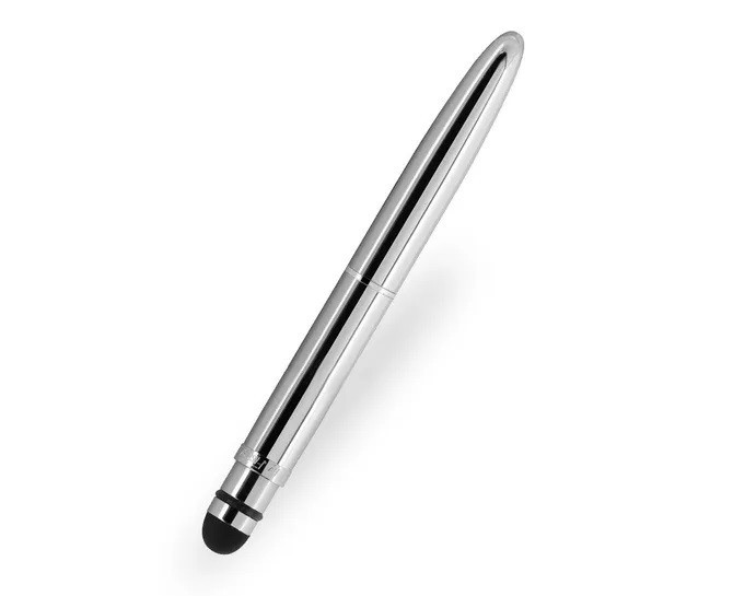 Fisher Space Bullet Stylus Ballpoint Pen, Polished Chrome, Blister Packed, New