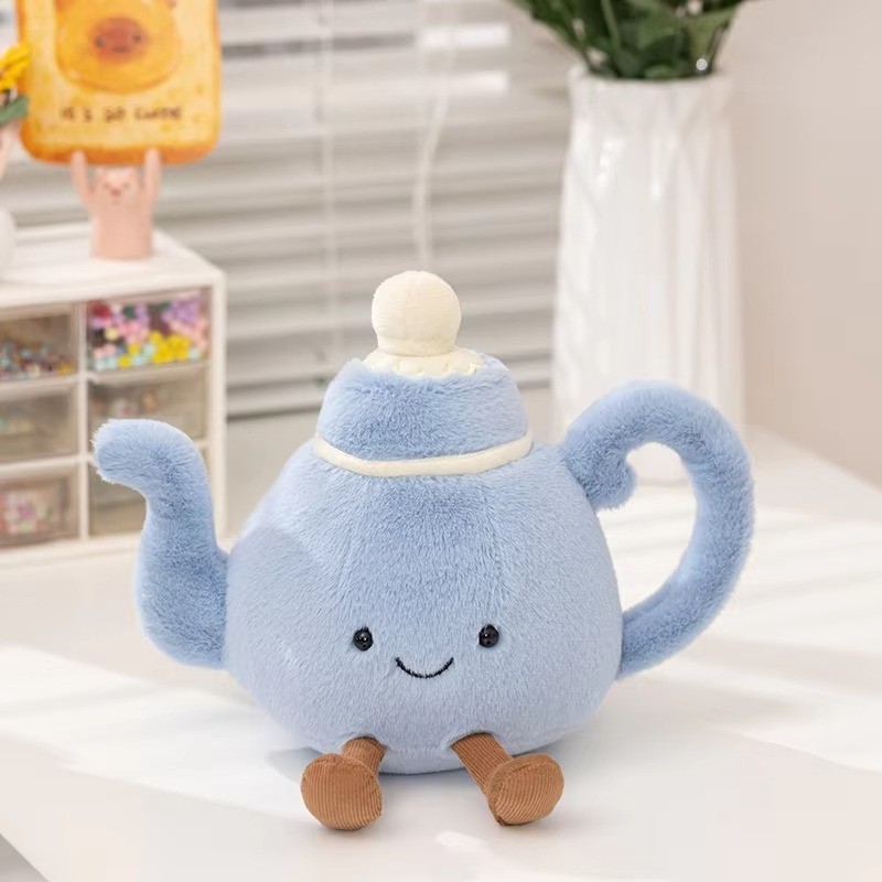 Smudge Amuseables Teapot Plush Toy  Blue Cute 18cm