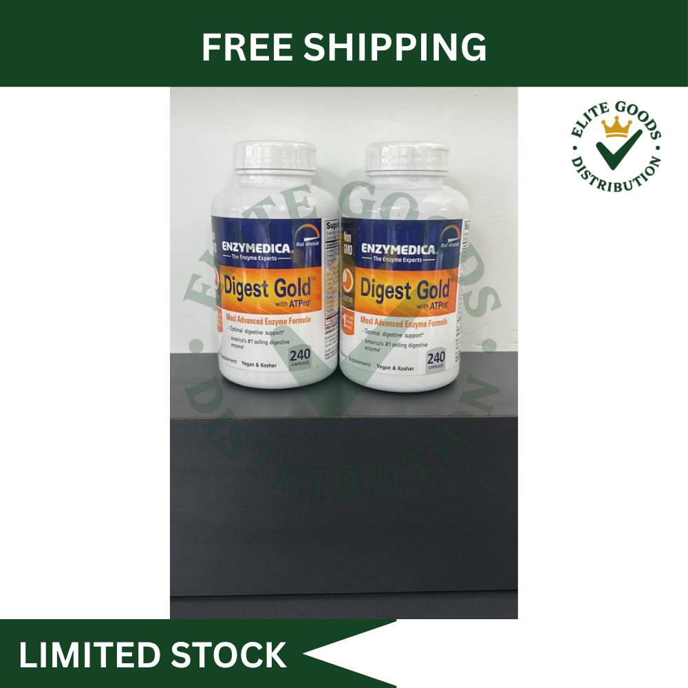 2 Pack Enzymedica Digest Gold Advanced Support - 240 Capsules