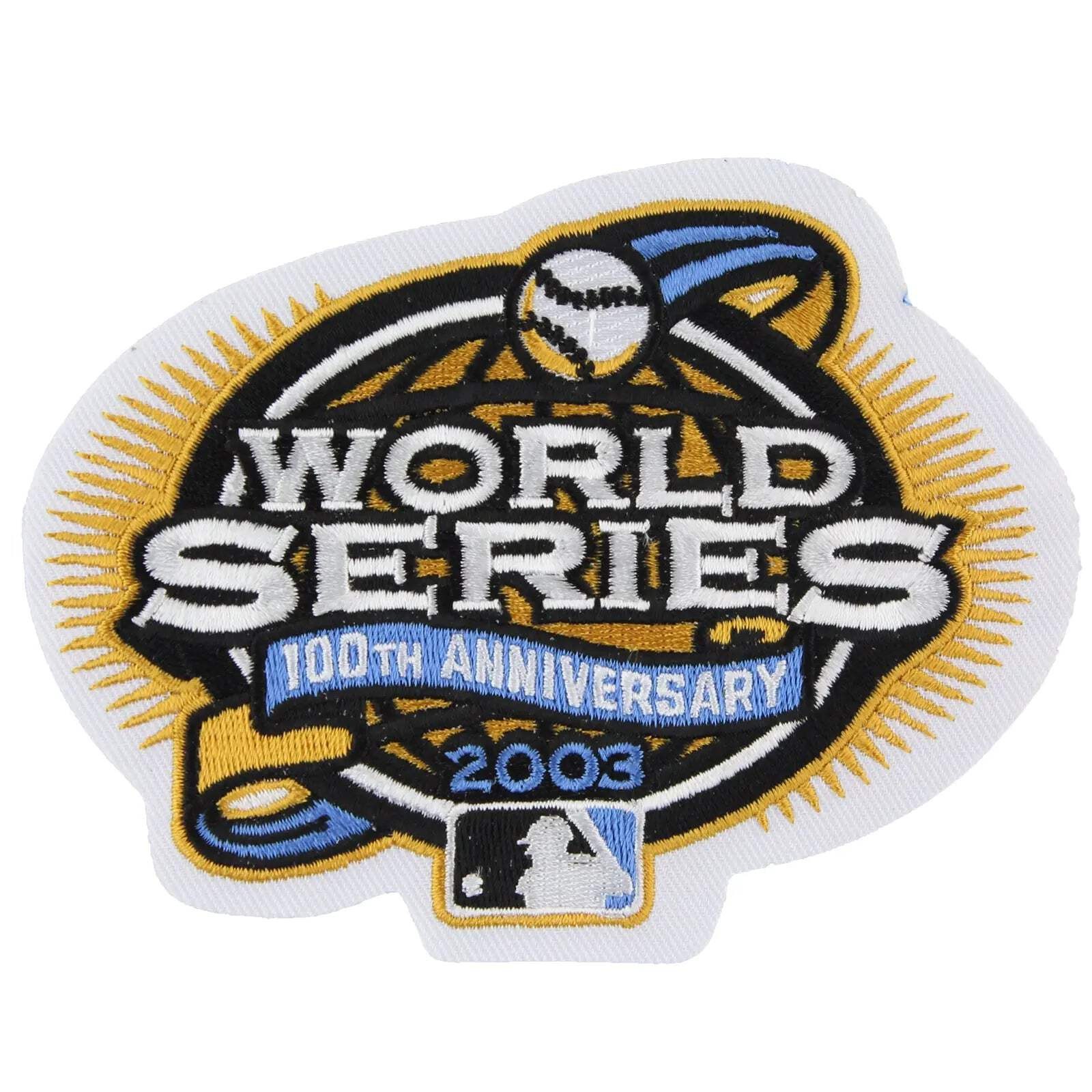 2003 MLB World Series Jersey Sleeve Patch New York Yankees Florida Marlins