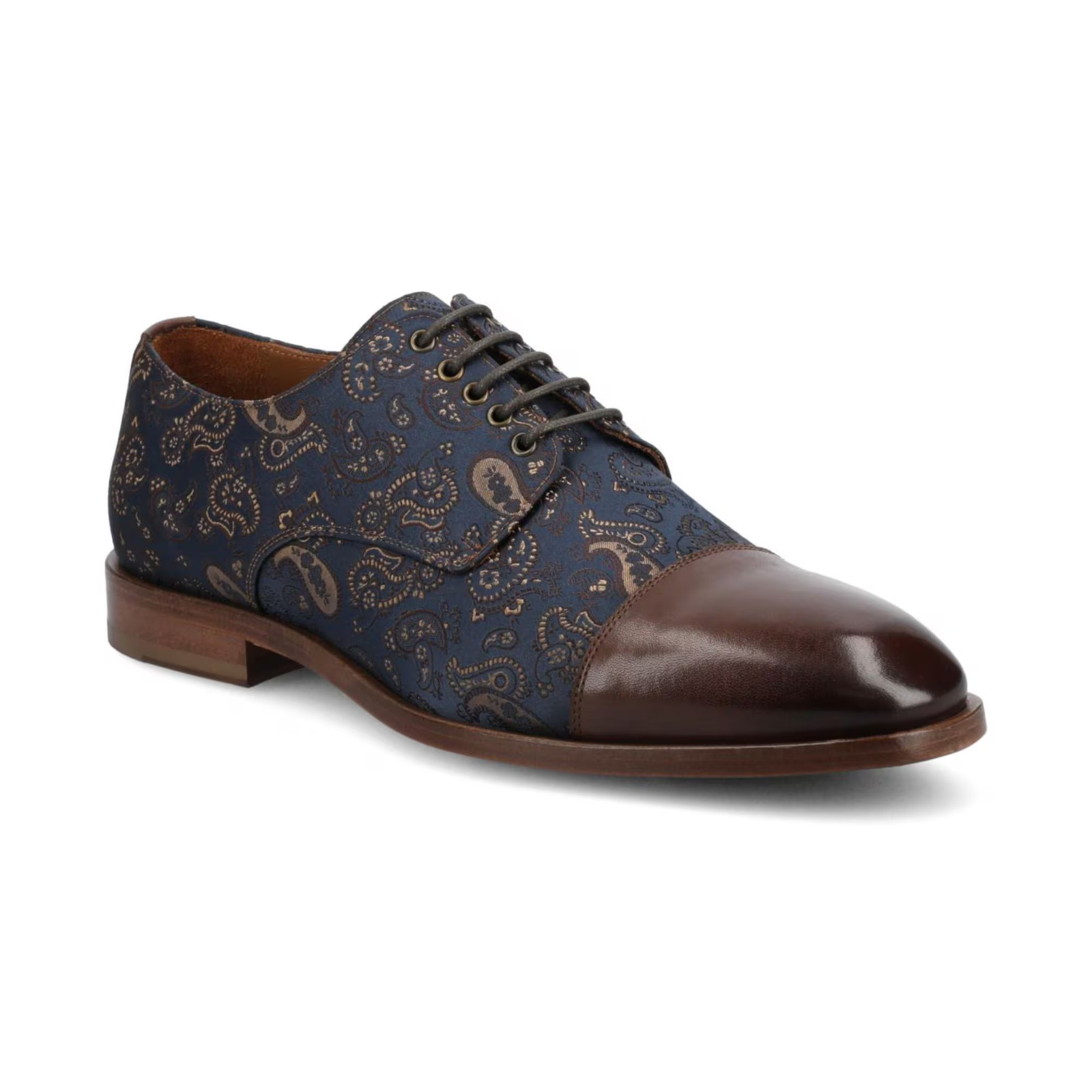 Women\'s Taft Men\'s Jack Oxford Dress Shoe Brown paisley