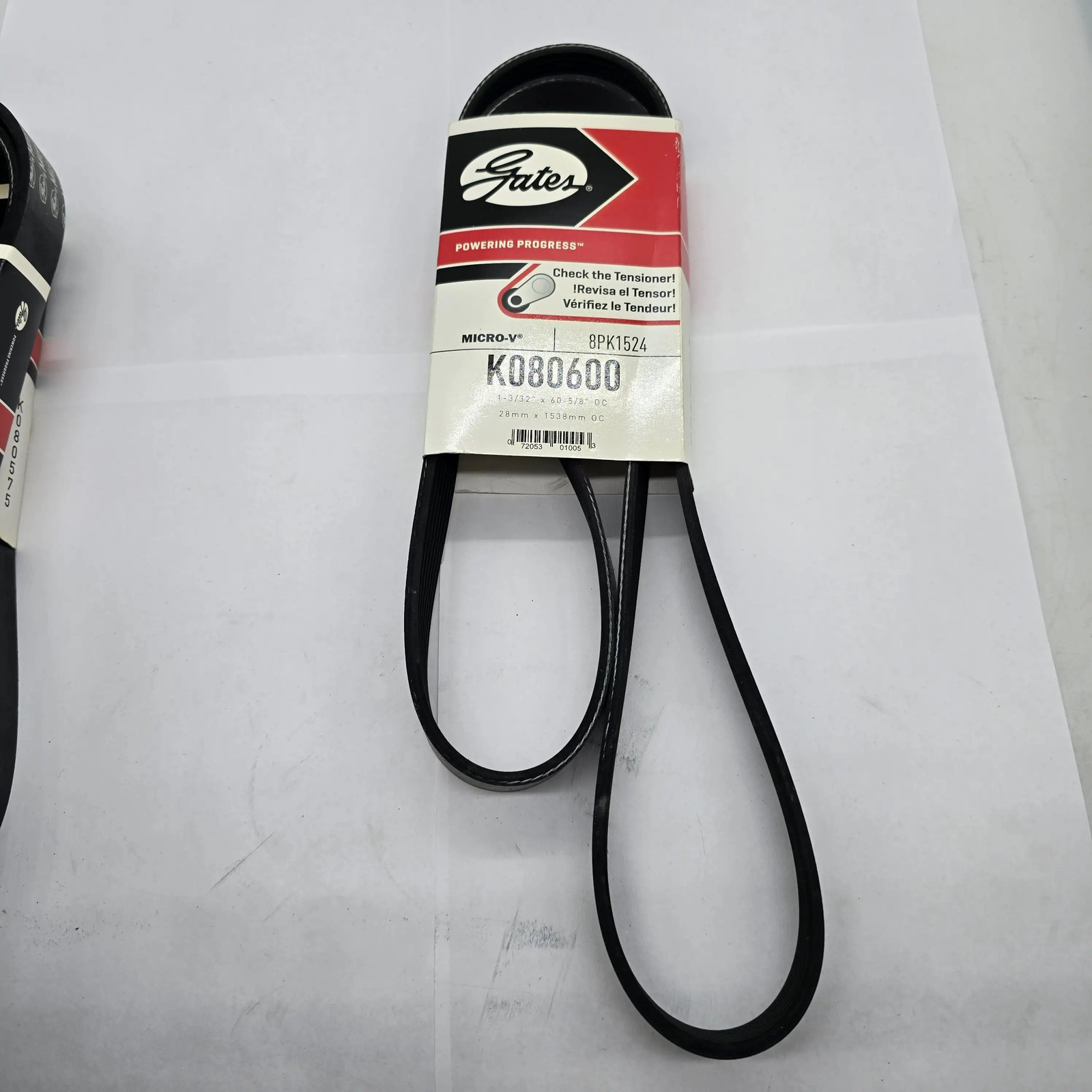 Gates Micro-V Serpentive Belt K080600 8PK1524