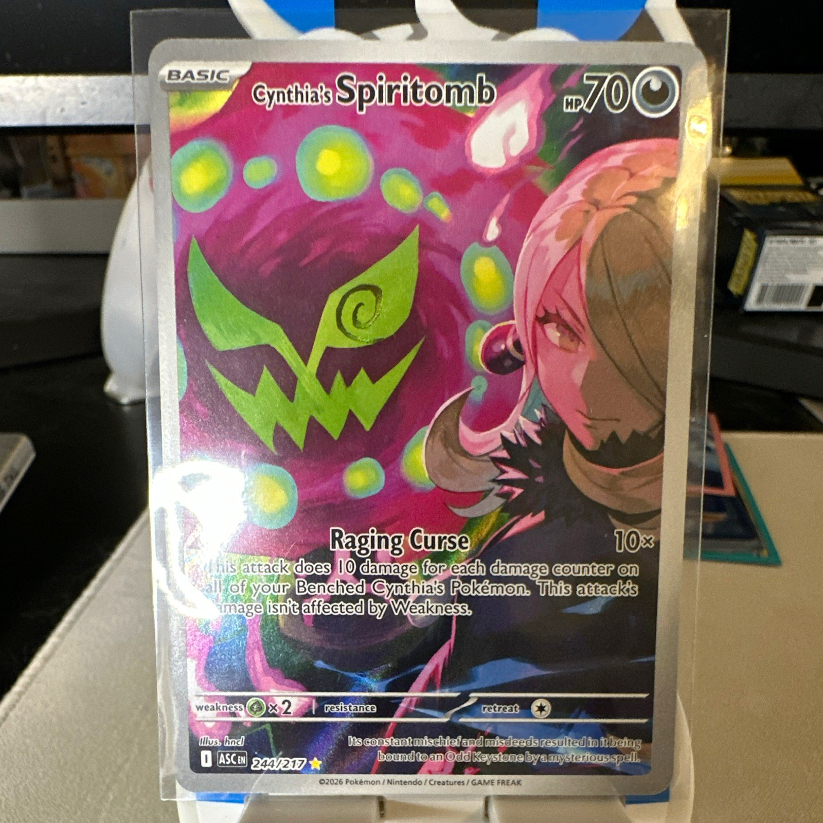 Pokemon TCG Cynthia\'s Spiritomb 244/217 Astral Radiance IR Full Art Holo EN Pokemon TCG Cynthia\'s Spiritomb 244/217 Astral Radiance IR Full Art Holo EN