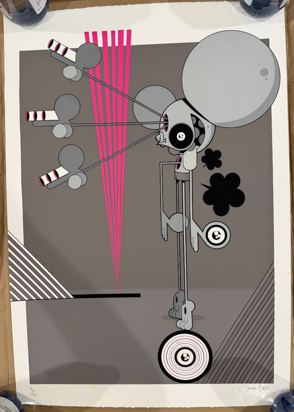Dalek “Dalek Gray” Space Monkey Print James Marshall 2009 Dalek “Dalek Gray” Space Monkey Print James Marshall 2009