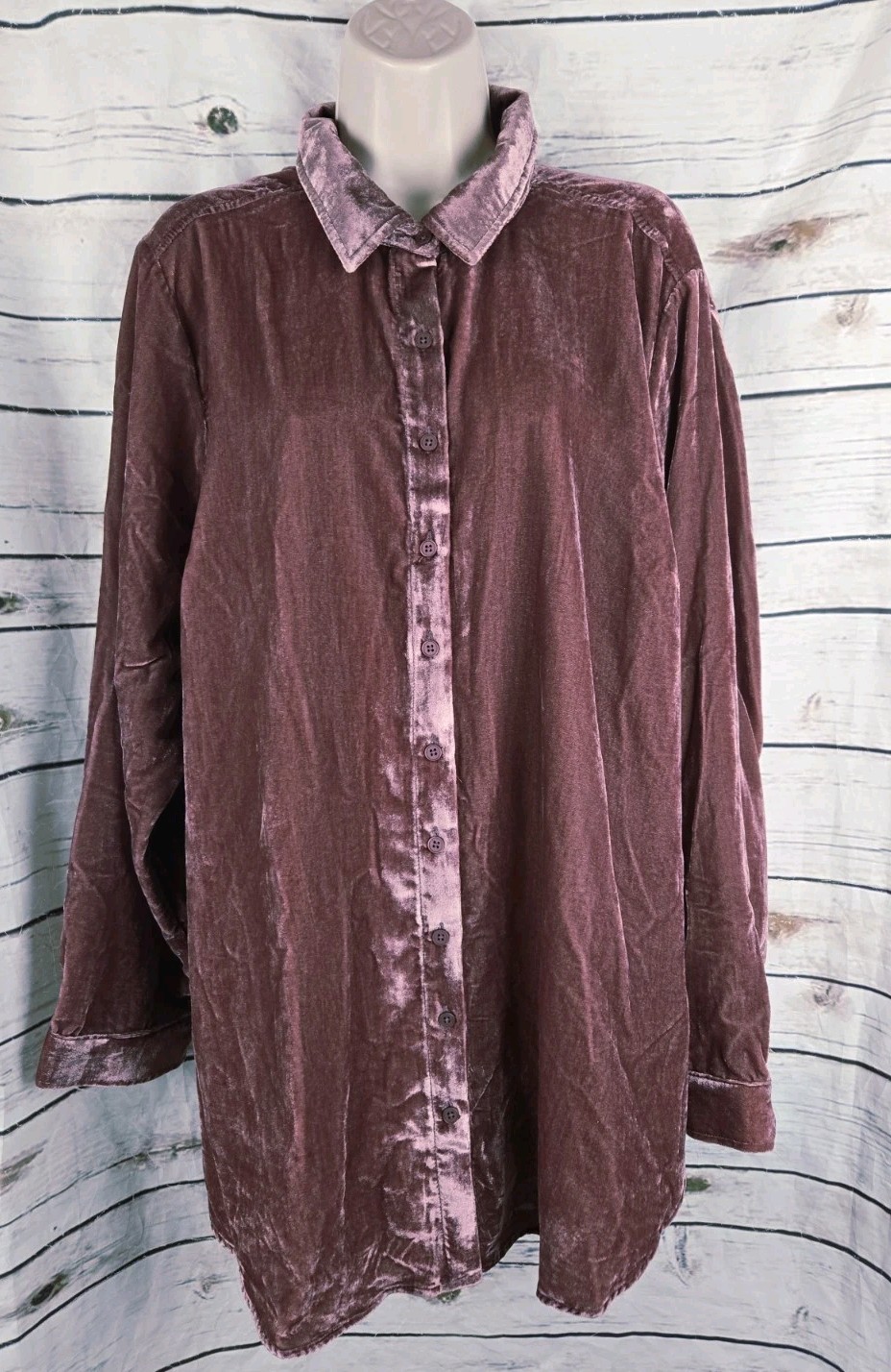 Torrid Lizzie Velvet Button Up Tunic Top 1 1X NEW Wild Ginger Fairy Whimsigoth Torrid Lizzie Velvet Button Up Tunic Top 1 1X NEW Wild Ginger Fairy Whimsigoth
