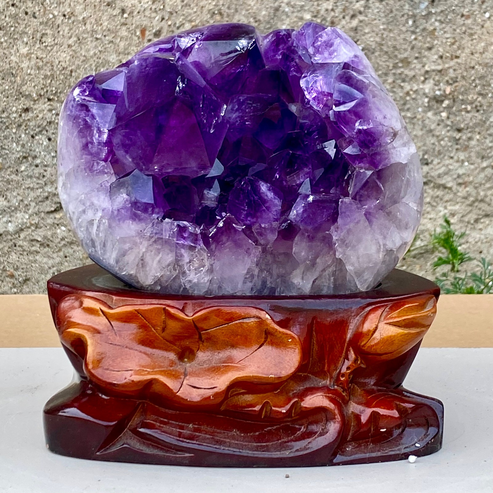 11.7LB Large Natural Amethyst geode quartz cluster crystal specimen Healing