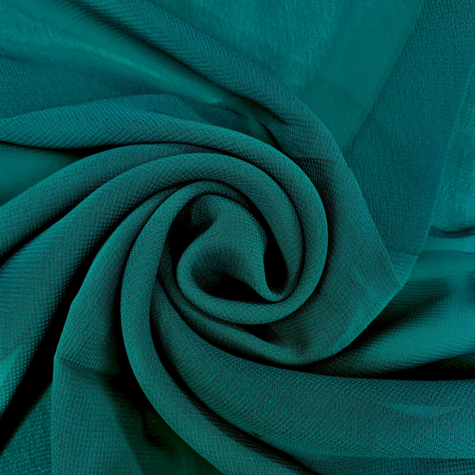 Danielle DARK TEAL Polyester Hi-Multi Chiffon Fabric by the Yard - 10075