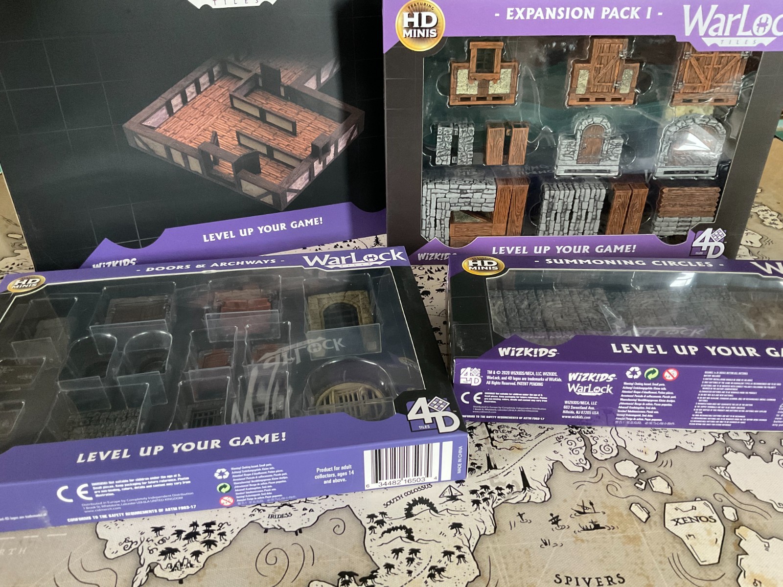 WizKids Warlock 4D Tiles lot Town & Village Expansion Pack 1 Doors & Archways 