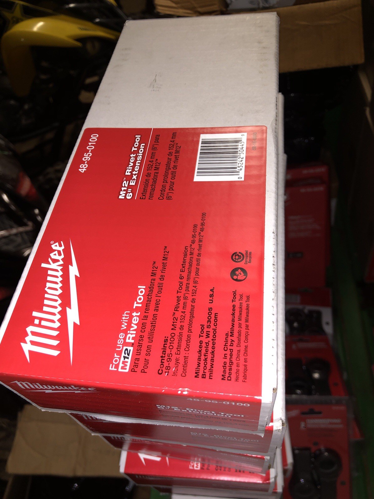 Milwaukie M12 Rivet Tool 6” Extension