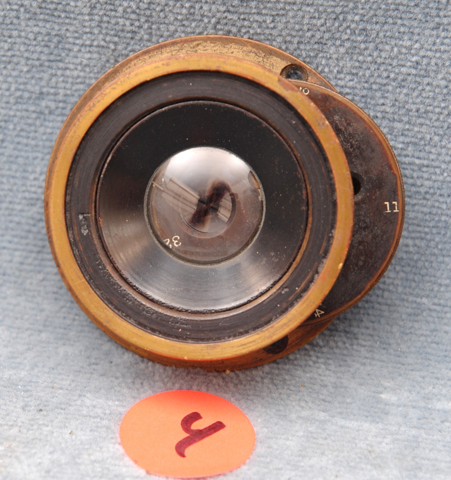VINTAGE BRASS GUNDLACH-MANHATTAN WIDE ANGLE f11 5x7 BARREL LENS (#4)