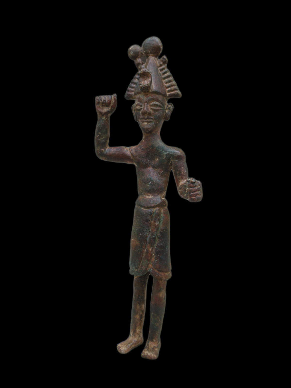 ANCIENT EGYPTIAN BRONZE FIGURINE OF OSIRIS ANCIENT EGYPTIAN BRONZE FIGURINE OF OSIRIS