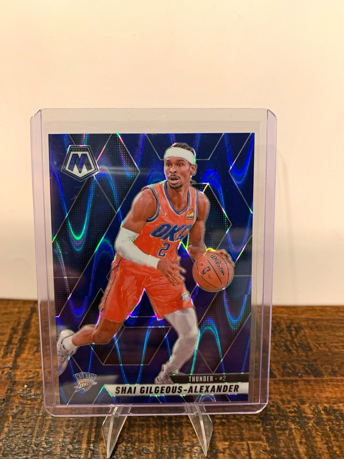 Panini 2024-25 Mosaic Shai Gilgeous-Alexander Thunder Seismic Blue #38 /149 Panini 2024-25 Mosaic Shai Gilgeous-Alexander Thunder Seismic Blue #38 /149