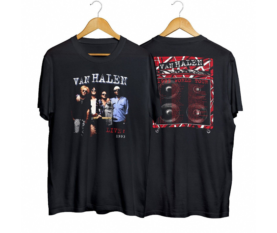 Vtg 1993 Van Halen Music Tour Unisex T-Shirt Vtg 1993 Van Halen Music Tour Unisex T-Shirt
