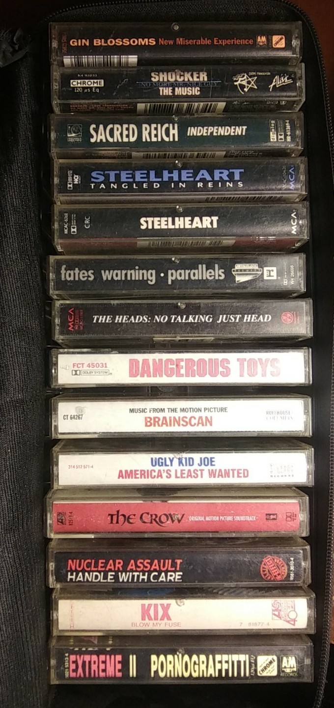 80s And 90s Heavy Metal Rock Music Cassette Tapes W/Case 80s And 90s Heavy Metal Rock Music Cassette Tapes W/Case