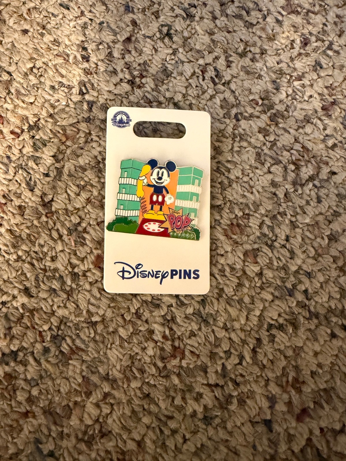 2024 Disney Parks Pop Century Resort Mickey Mouse Phone Pin