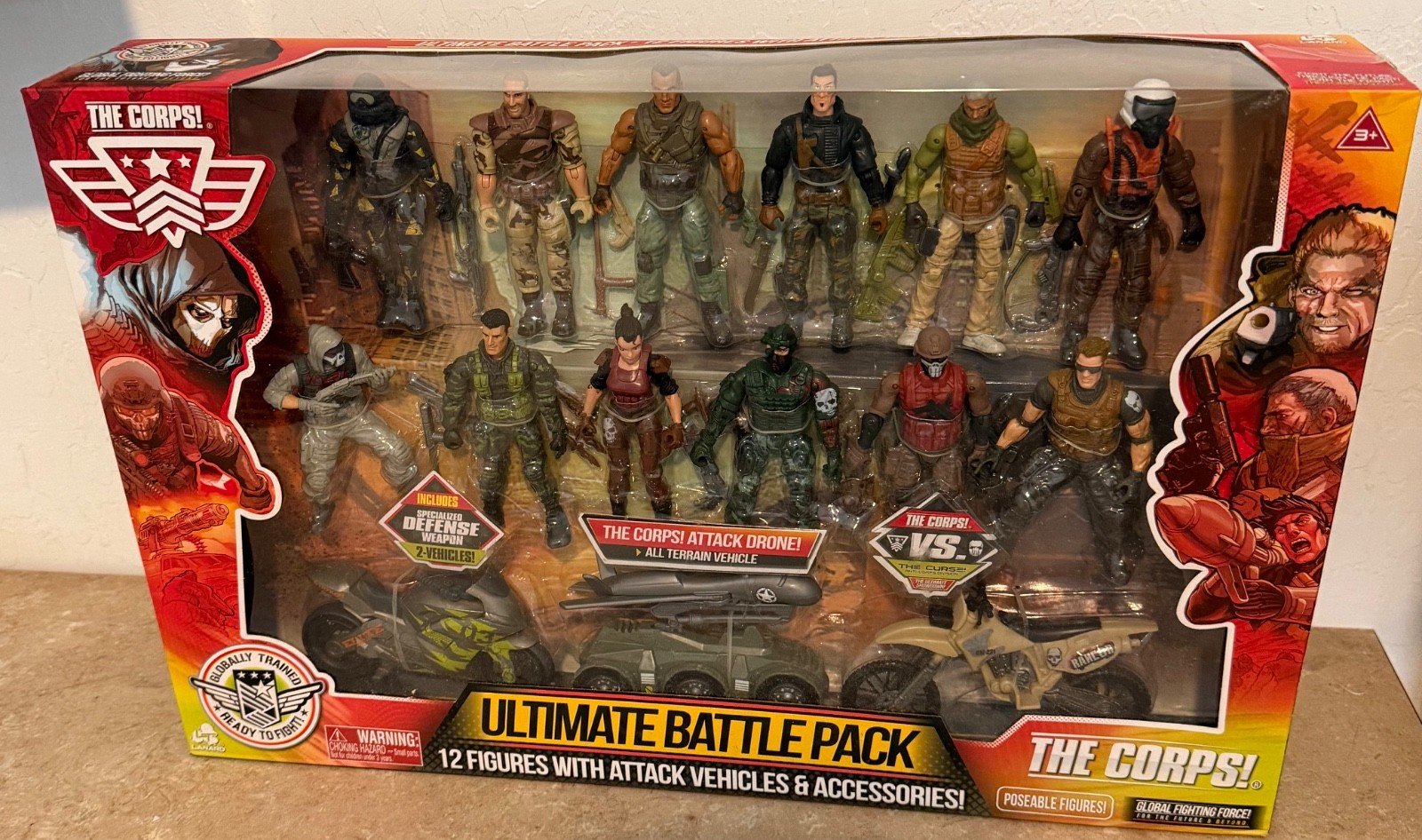 The Corps Ultimate Battle Pack 12 Figures, Attack Drone, Terrain Vehicle
