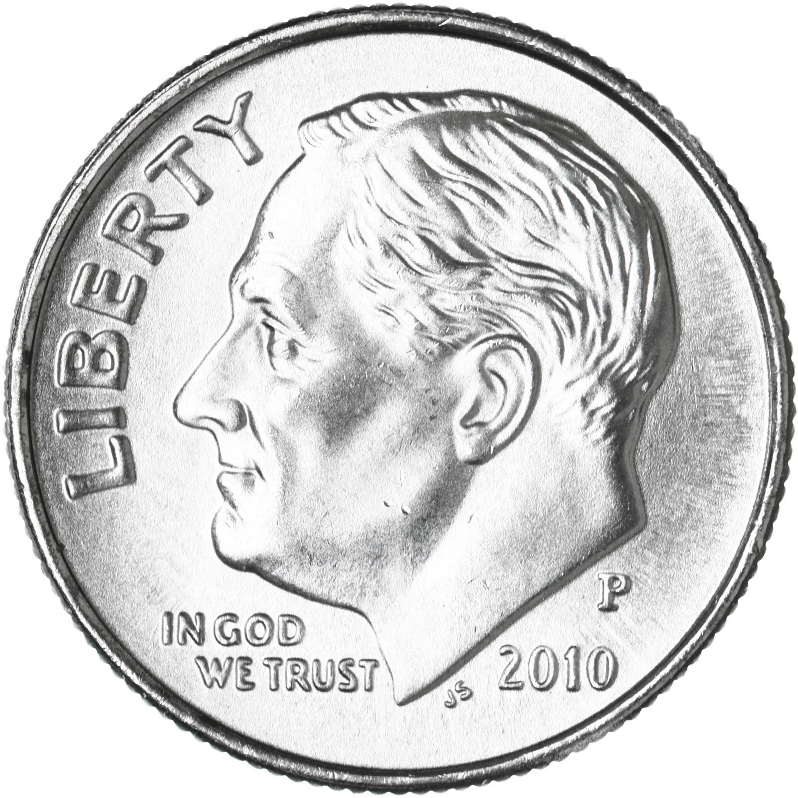 2010 P Roosevelt Dime Satin Finish 2010 P Roosevelt Dime Satin Finish