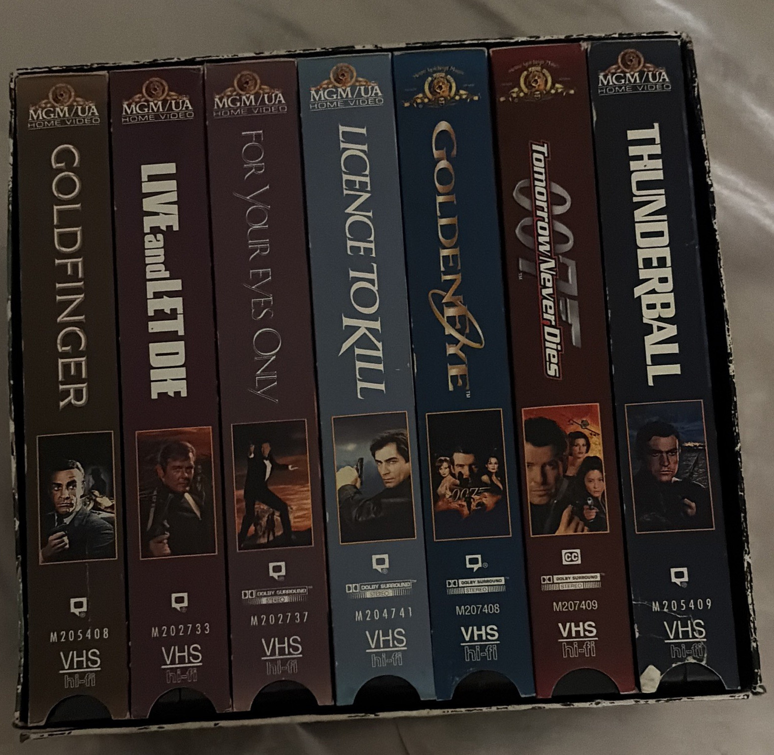MGM/UA Home Video James Bond Collection VHS Box Set (1990s, NTSC)