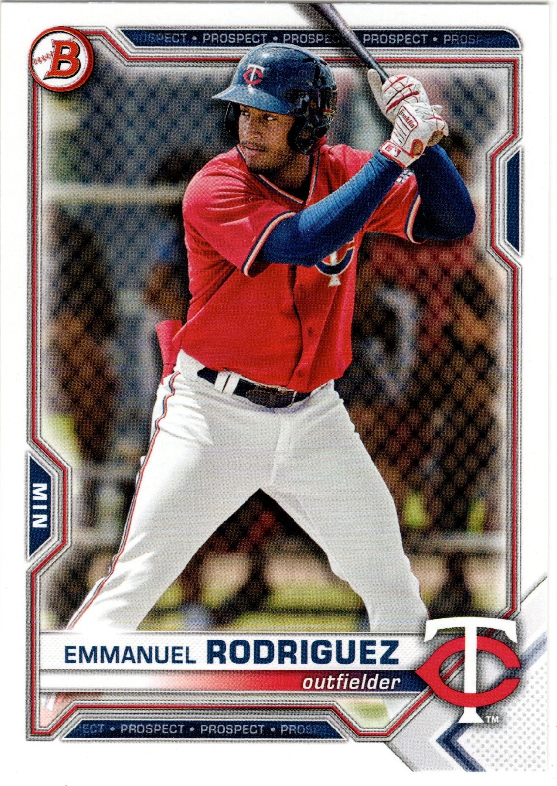 Emmanuel Rodriguez Minnesota Twins 2021 Bowman Draft Emmanuel Rodriguez Minnesota Twins 2021 Bowman Draft