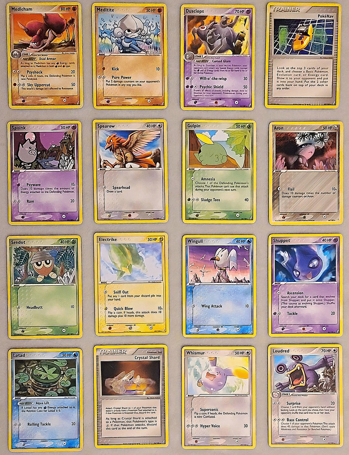 Pokémon 16CARD LOT EX Crystal Guardians 2006 NM-VLP