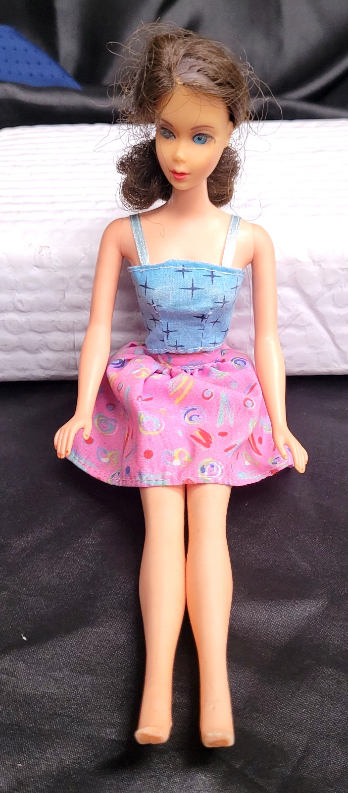 Vintage Original Brunette ~ Twist N Turn Barbie Doll ~ Blue Eyes ~ 1966 Japan