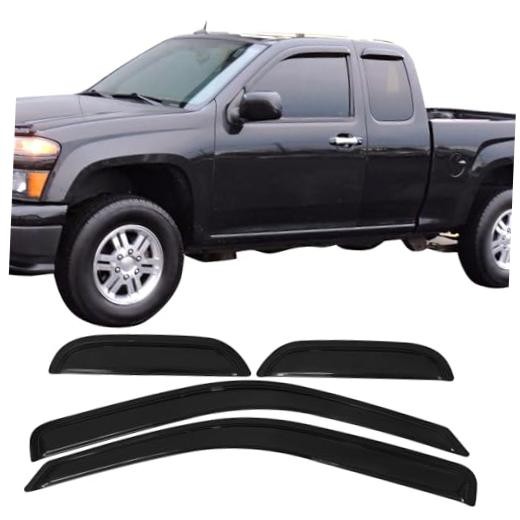 Fit 2004-2012 Chevy Colorado GMC Canyon Extended Cab Acrylic Window Visor