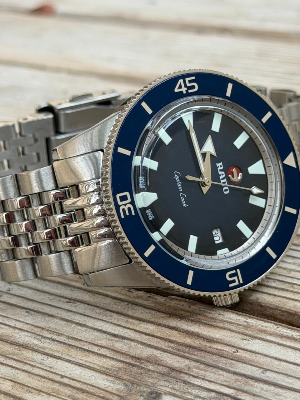 Rado Captain Cook vintage Blue Dial Automatic Men’s Watch Stainless Steel