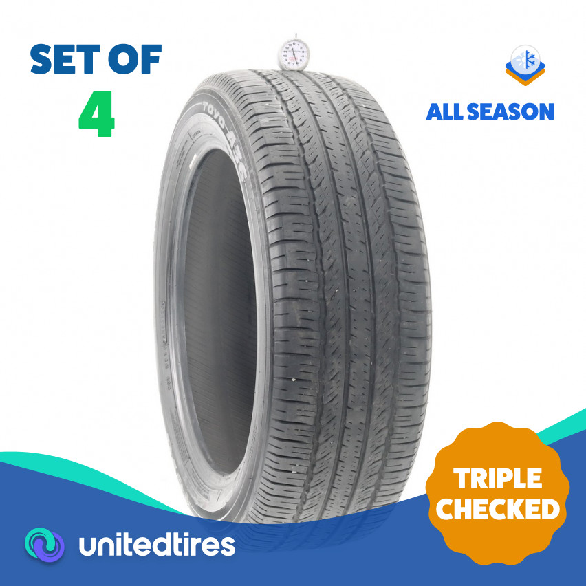 Set of (4) Used 225/55R19 Toyo A36 99V - 6/32
