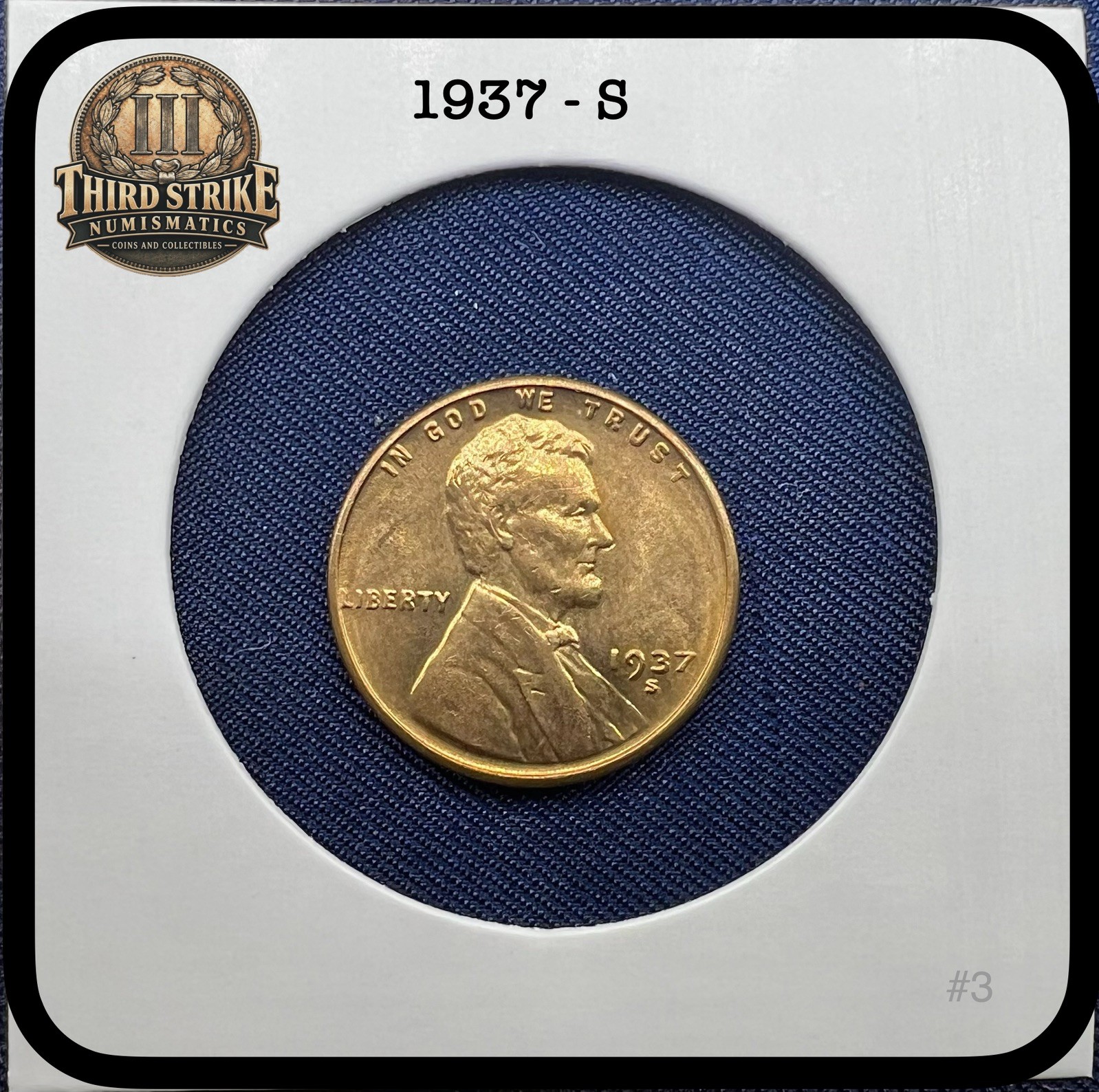 1937 - S Lincoln Wheat Cent - GEM BU BEAUTIFUL 