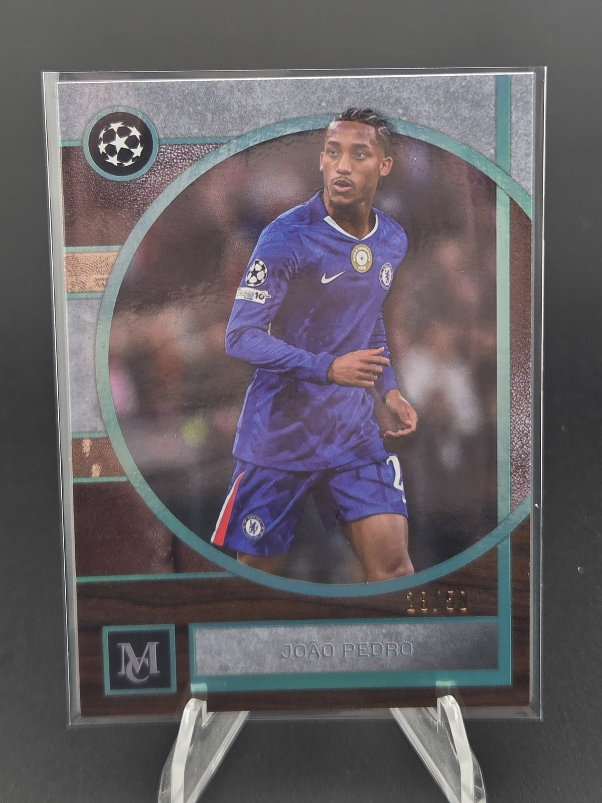 2025-26 Topps Museum UEFA CC Joao Pedro Turquoise #/50 #39