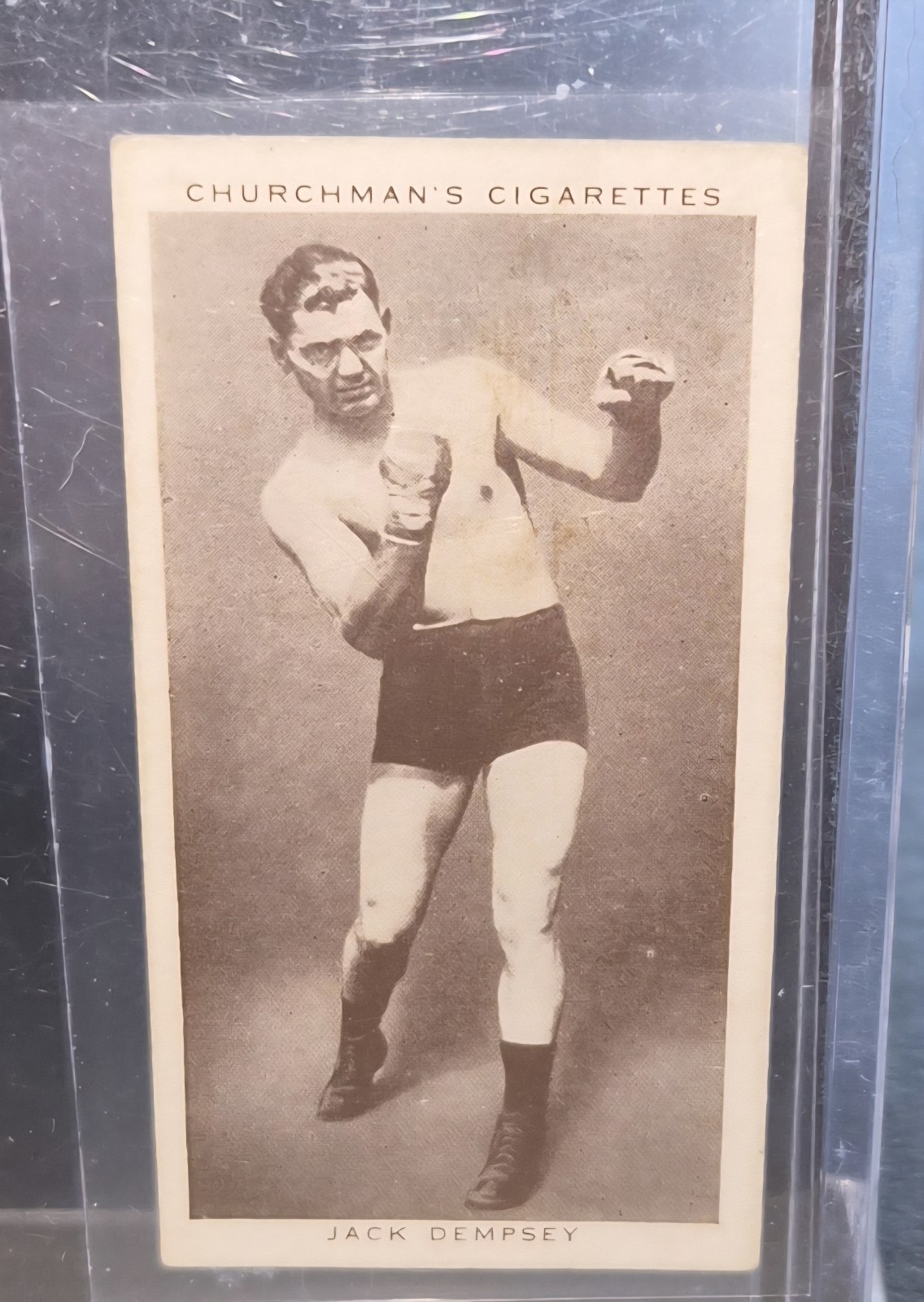 1938 Churchman\'s Cigarette\'s #12 Jack Dempsey (HOF)  Boxing Card 💥💥💥