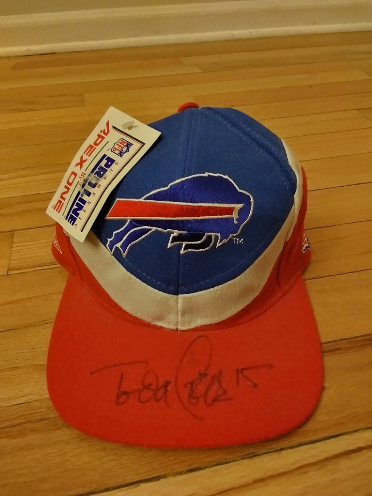 Todd Collins Buffalo Bills NFL Vintage 1995-97 Apex One Auto Snapback Hat NWT