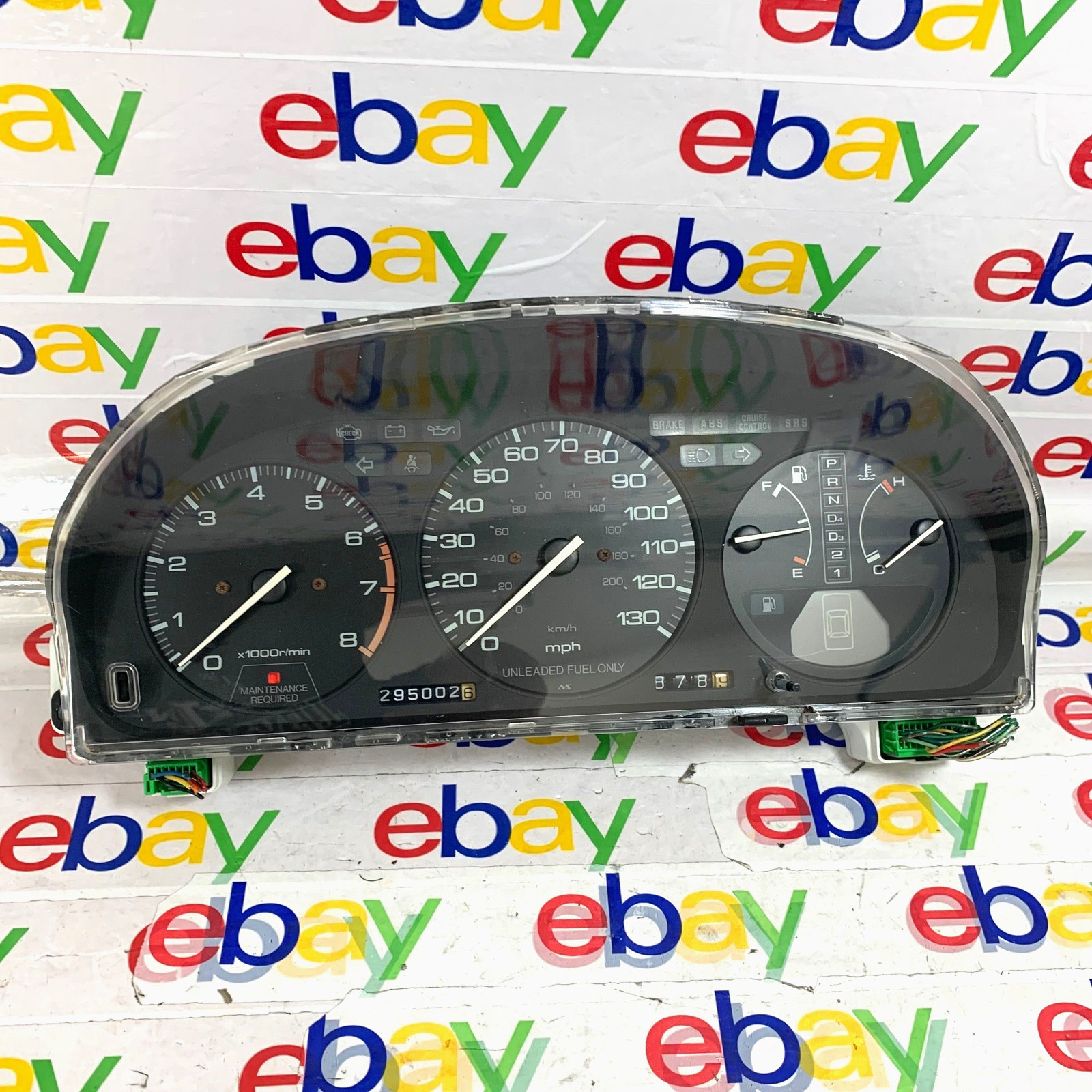 1990 - 1993 Honda Accord Speedometer Instrument Gauge Cluster OEM 10635