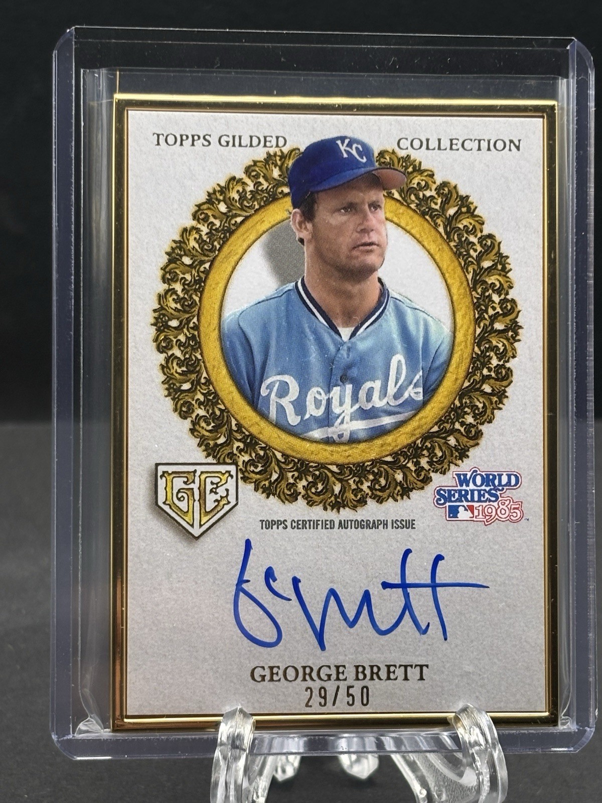 2025 Topps Gilded World Series Collection George Brett Auto 25/50 Royals