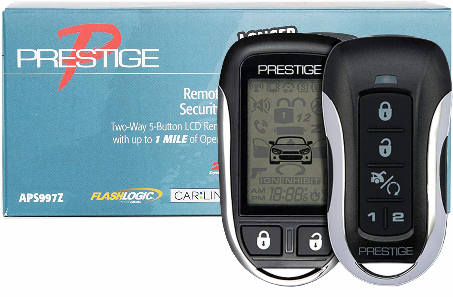 NEW Audiovox Prestige APS997Z 2-Way Car Remote Start and Alarm Security 1 Mile