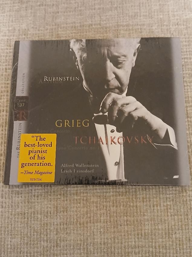 Rubinstein: Grieg Piano Concerto # 16 & Tchaikovsky Piano Concerto #1 - New/Seal Rubinstein: Grieg Piano Concerto # 16 & Tchaikovsky Piano Concerto #1 - New/Seal
