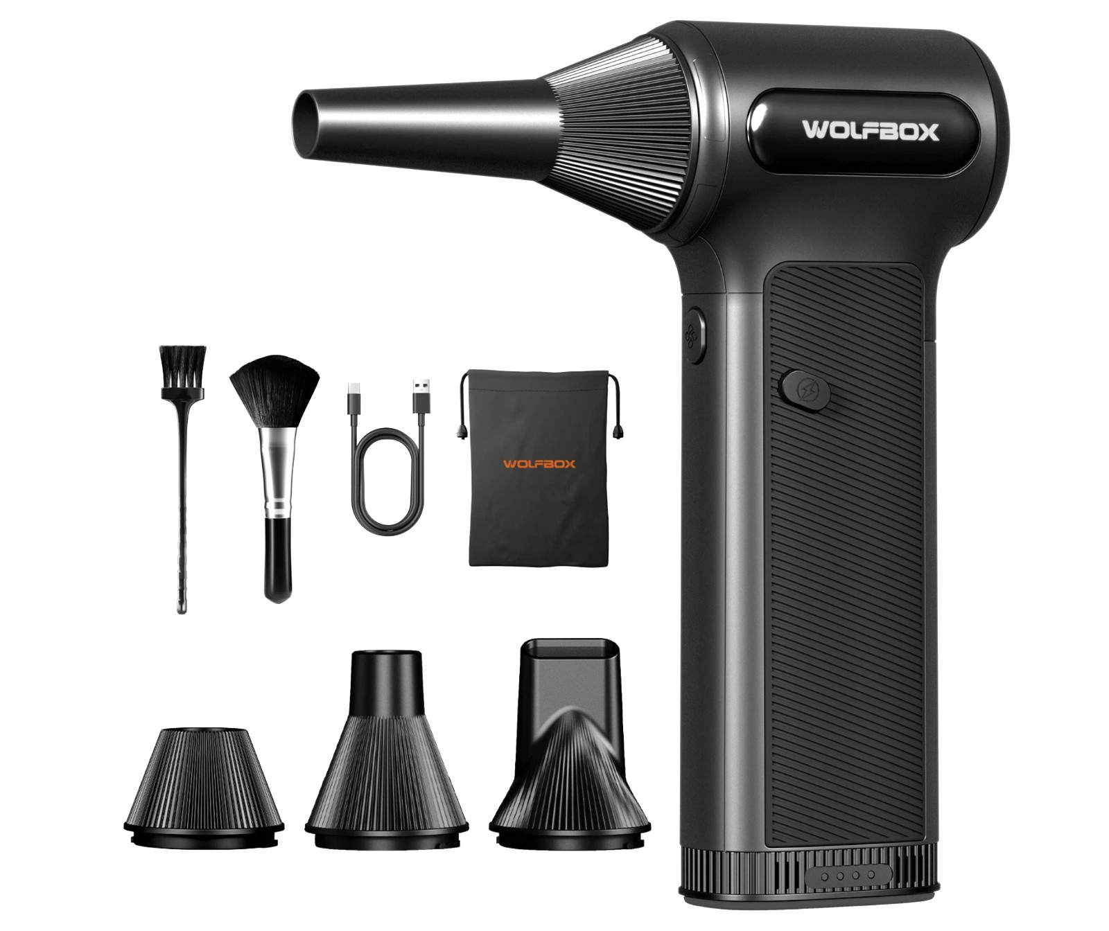 WOLFBOX Handheld DF200 Electric Air Duster w/ Removable Battery Mini Blower NEW WOLFBOX Handheld DF200 Electric Air Duster w/ Removable Battery Mini Blower NEW