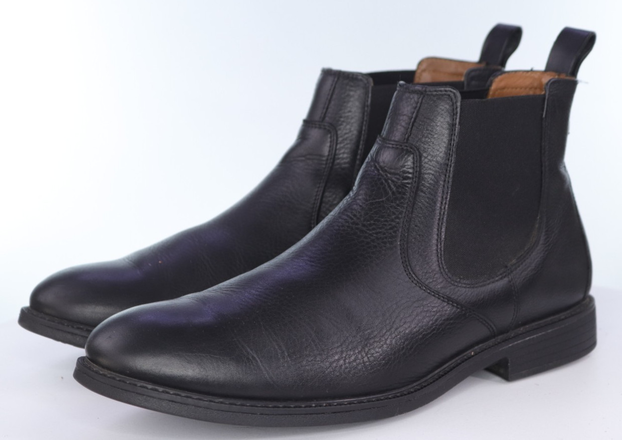 Johnston & Murphy Reeve $300 Men\'s Chelsea Dress Boots Size 13 M Leather 20-3965