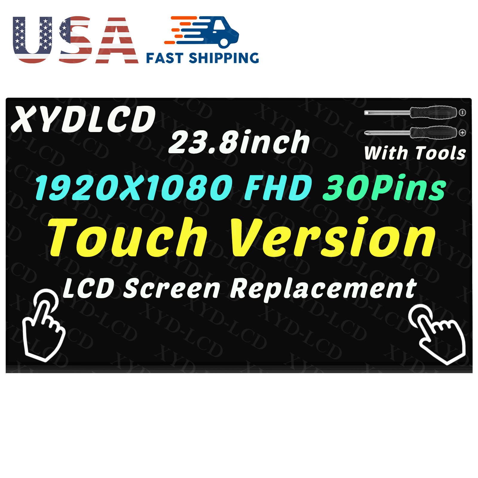 New 23.8in for Dell Inspiron 24 5400 PCWM6 0PCWM6 AIO Touch LCD Screen Digitizer